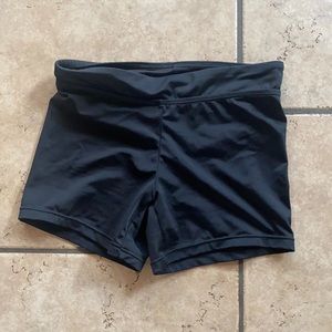 Black dance shorts